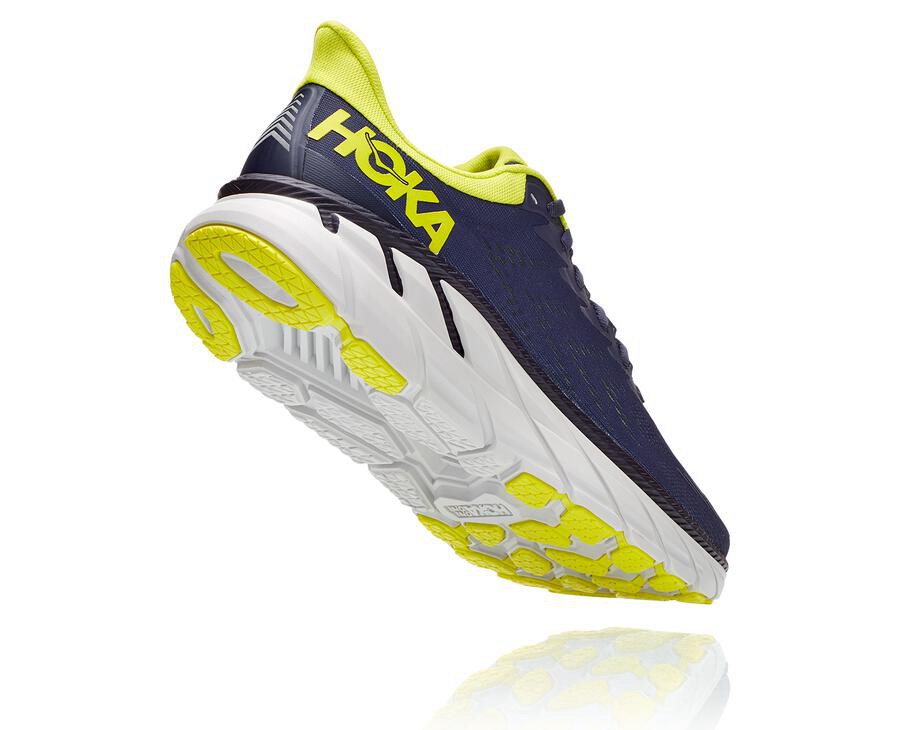 Running Shoes Mens - Hoka One One Clifton 7 - Navy - NLXKQYE-87